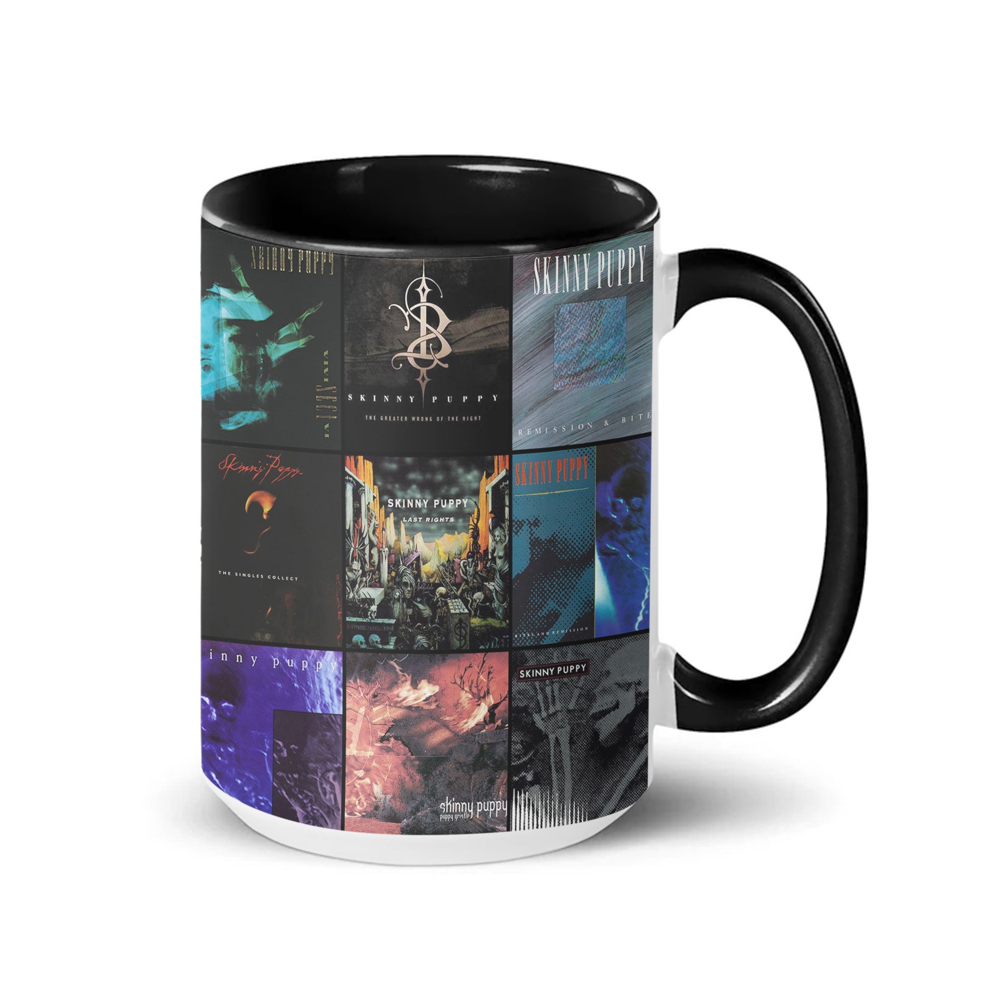 Skinny Puppy Accent Mug Industrial Legends Album Collage Gift