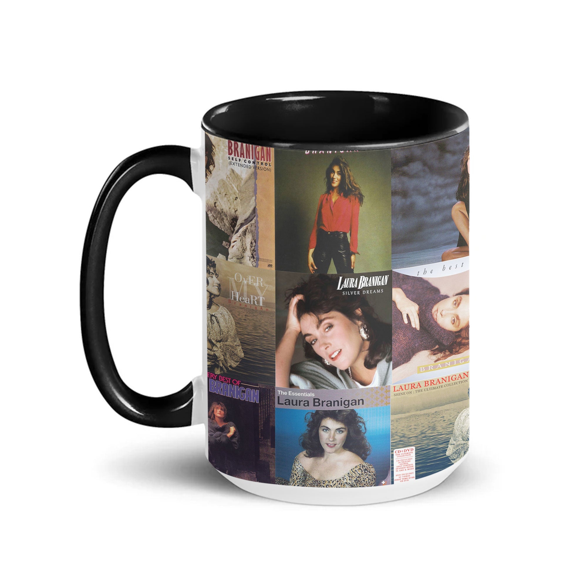 Laura Branigan Accent Mug Timeless Pop Icon Album Collage Gift