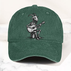 Billy Strings GoatSkeleton Guitarist Graphic Music Merch Denim Cap Retro Vintage Dad Cap Gift For Dad (With Box)
