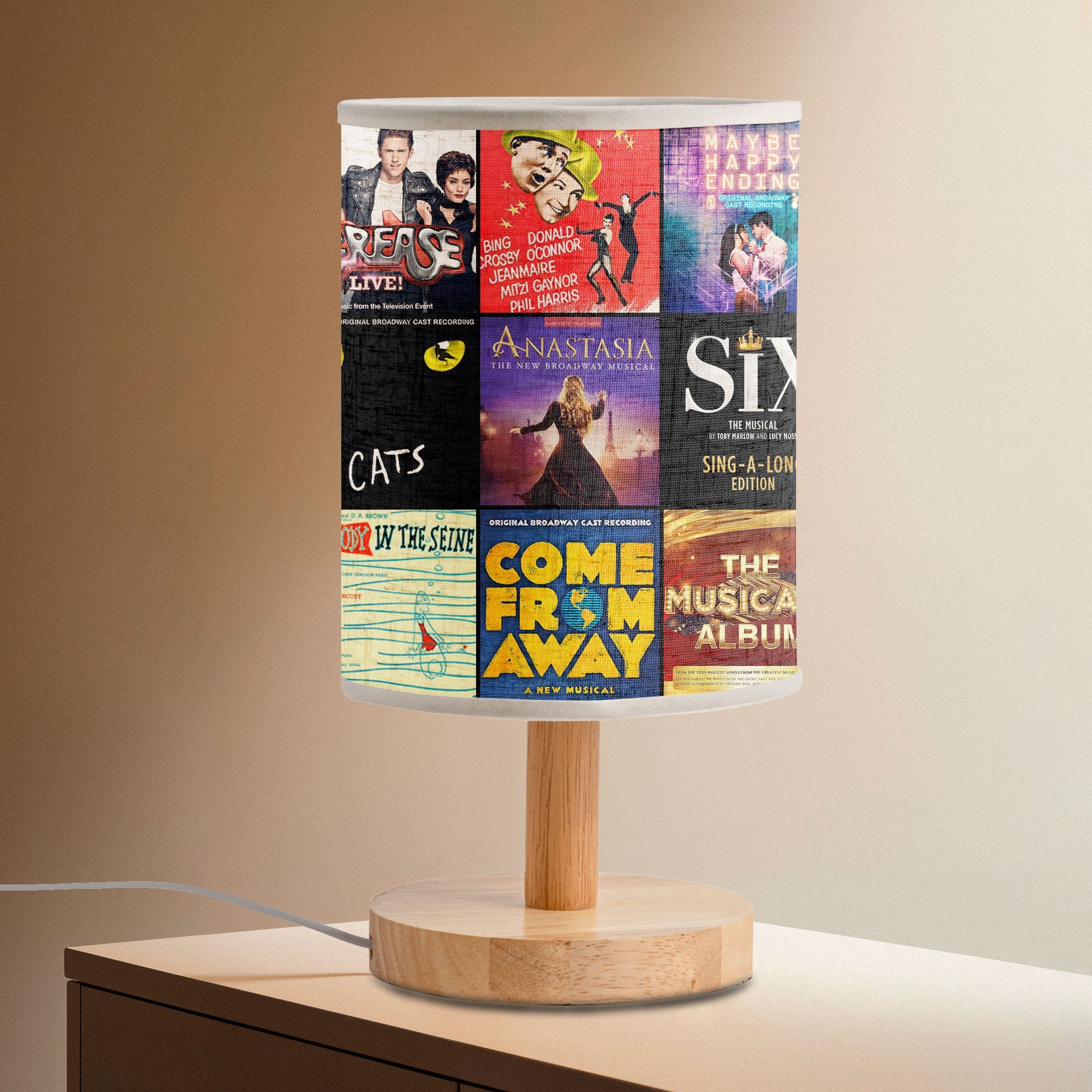 Broadway Classics Fabric Lamp A Cozy Tribute to Timeless Musicals