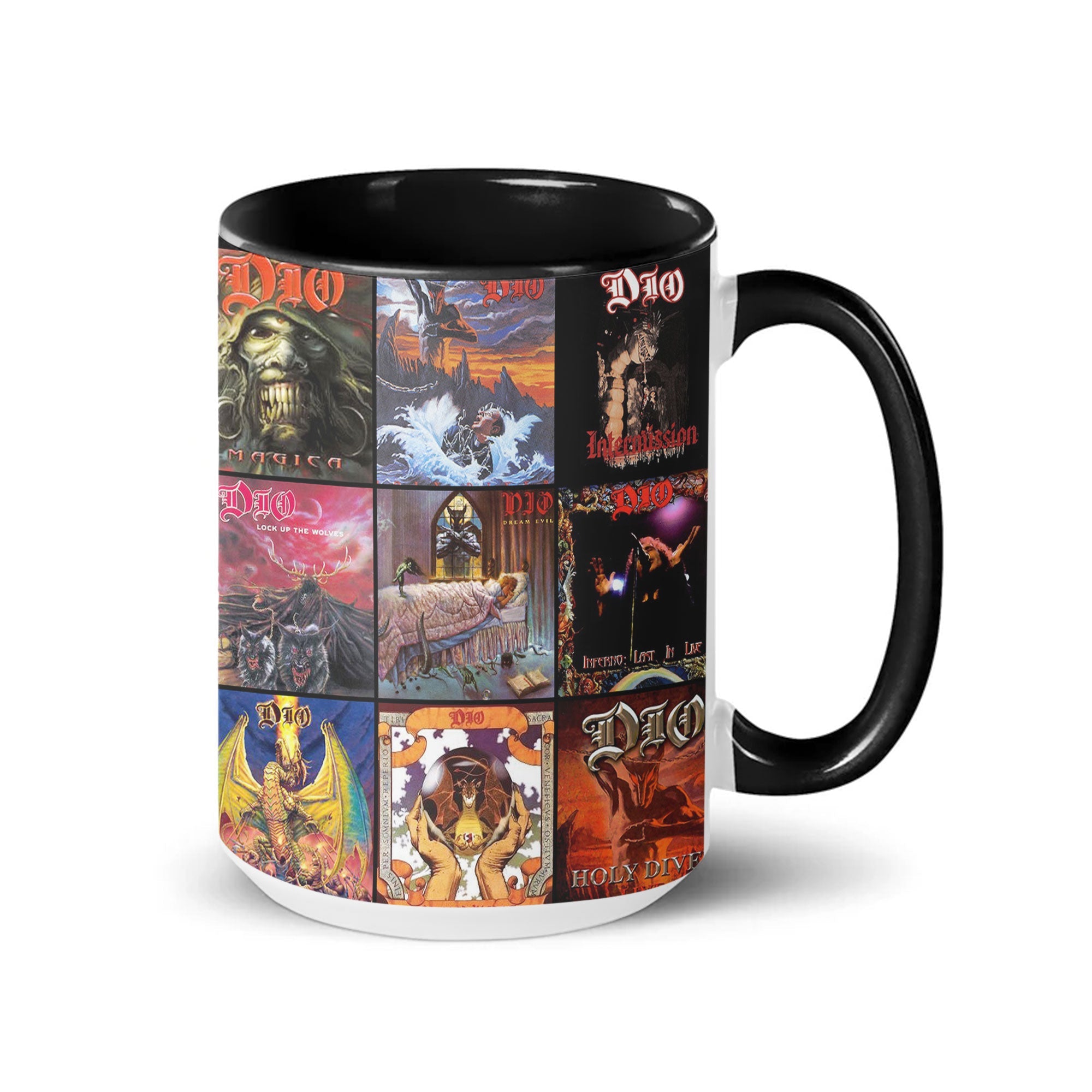 Dio Accent Mug Heavy Metal Album Cover Collage Gift