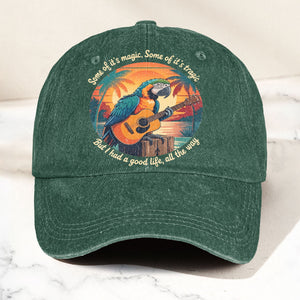 Some of Its Magic, Some of Its Tragic Denim Cap Retro Jimmy Buffett Inspired Dad Hat (With Box)