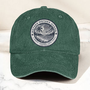 Mother Oceans Denim Cap Retro Jimmy Buffett Inspired Dad Hat (With Box)