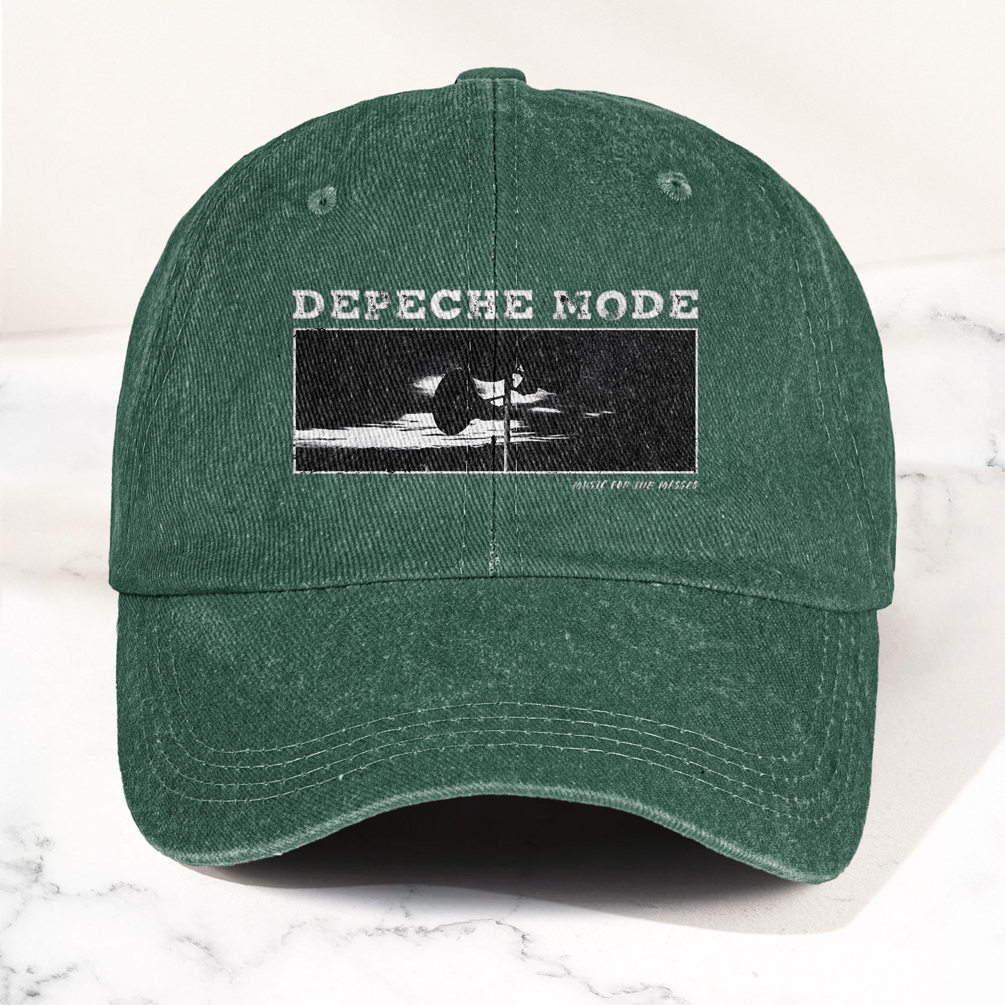 Music for the Masses Denim Cap Retro Depeche Mode Merch Dad Hat (With Box)