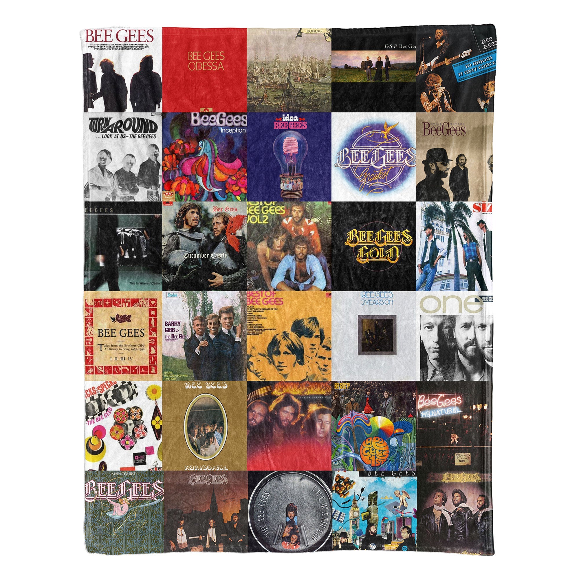 Bee Gees Sherpa Blanket Timeless Pop & Disco Warmth Wrapped in Iconic Album Art