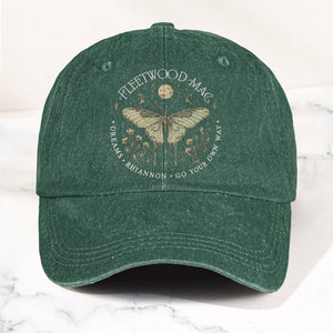 Fleetwood Mac Butterfly Mystical Graphic Vintage Denim Cap Retro Dad Cap (With Box)