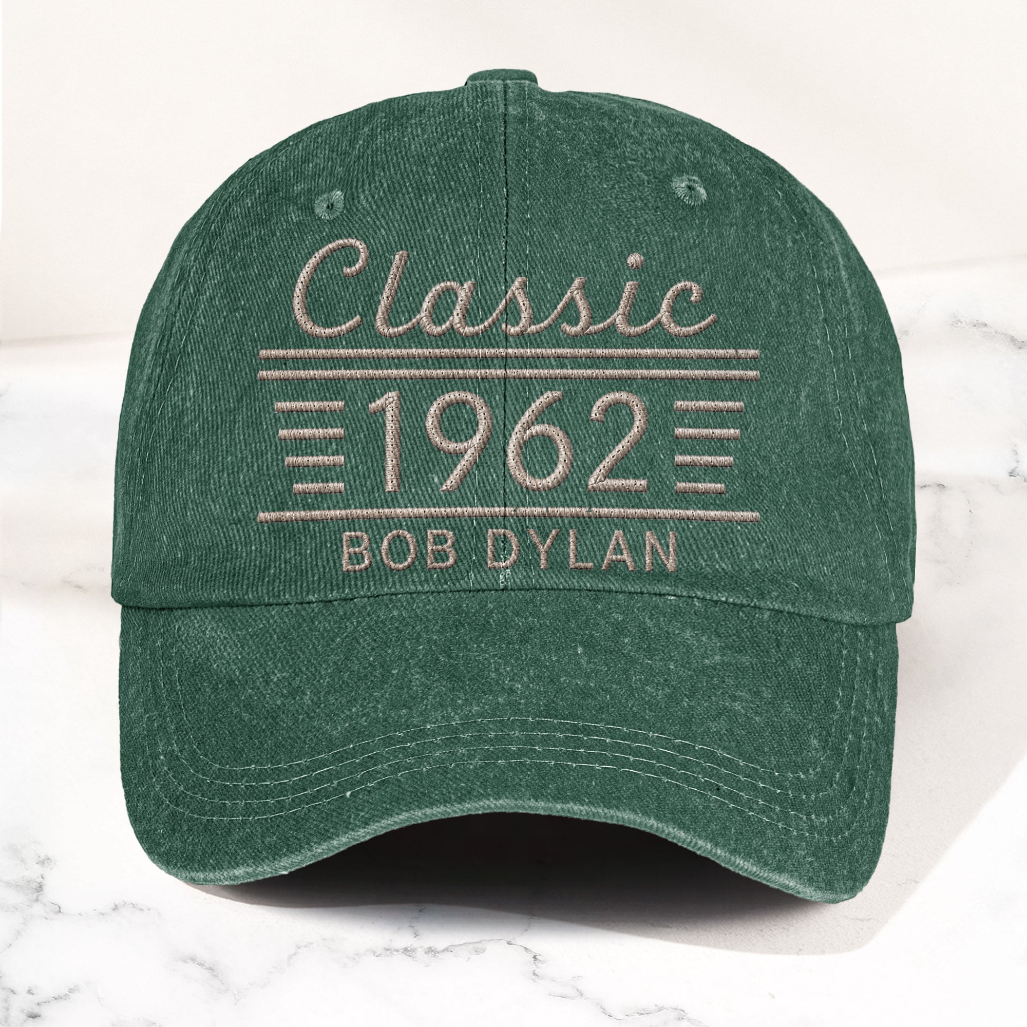 Bob Dylan Classic 1962 Est Folk Rock Music Merch Denim Cap Retro Vintage Dad Cap Gift For Dad (With Box)