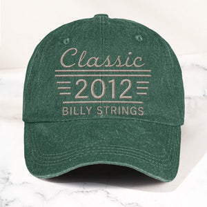 Billy Strings Classic 2012 Est Bluegrass Music Merch Denim Cap Retro Vintage Dad Cap Gift For Dad (With Box)