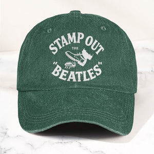 The Beatles Stamp Out Vintage 1960s Satire Graphic Music Merch Denim Cap Retro Vintage Dad Cap Gift For Dad (With Box)