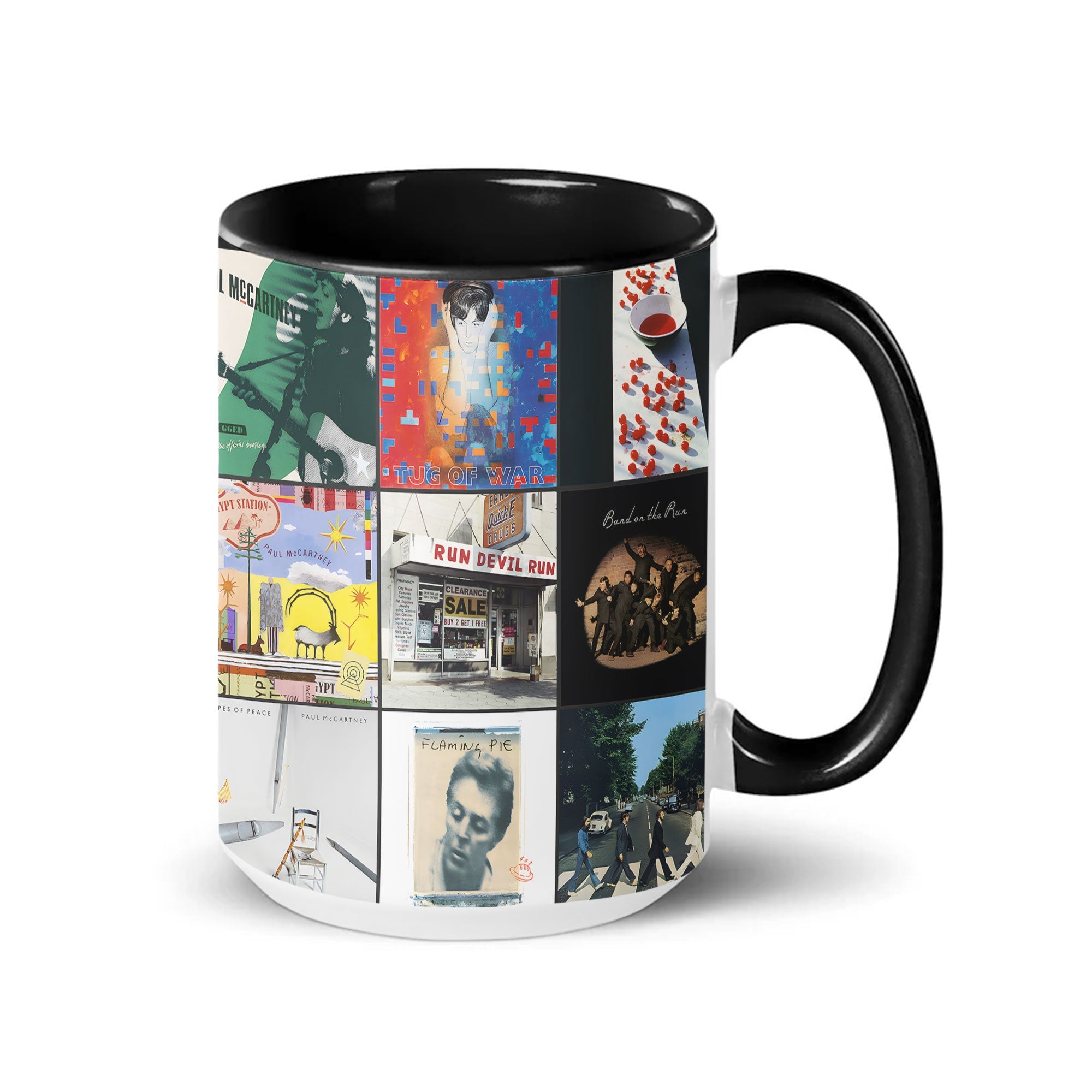 Paul McCartney Accent Mug Iconic Album Cover Collage Gift