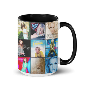 Britney Spears Accent Mug Pop Icon Album Art Collage Gift