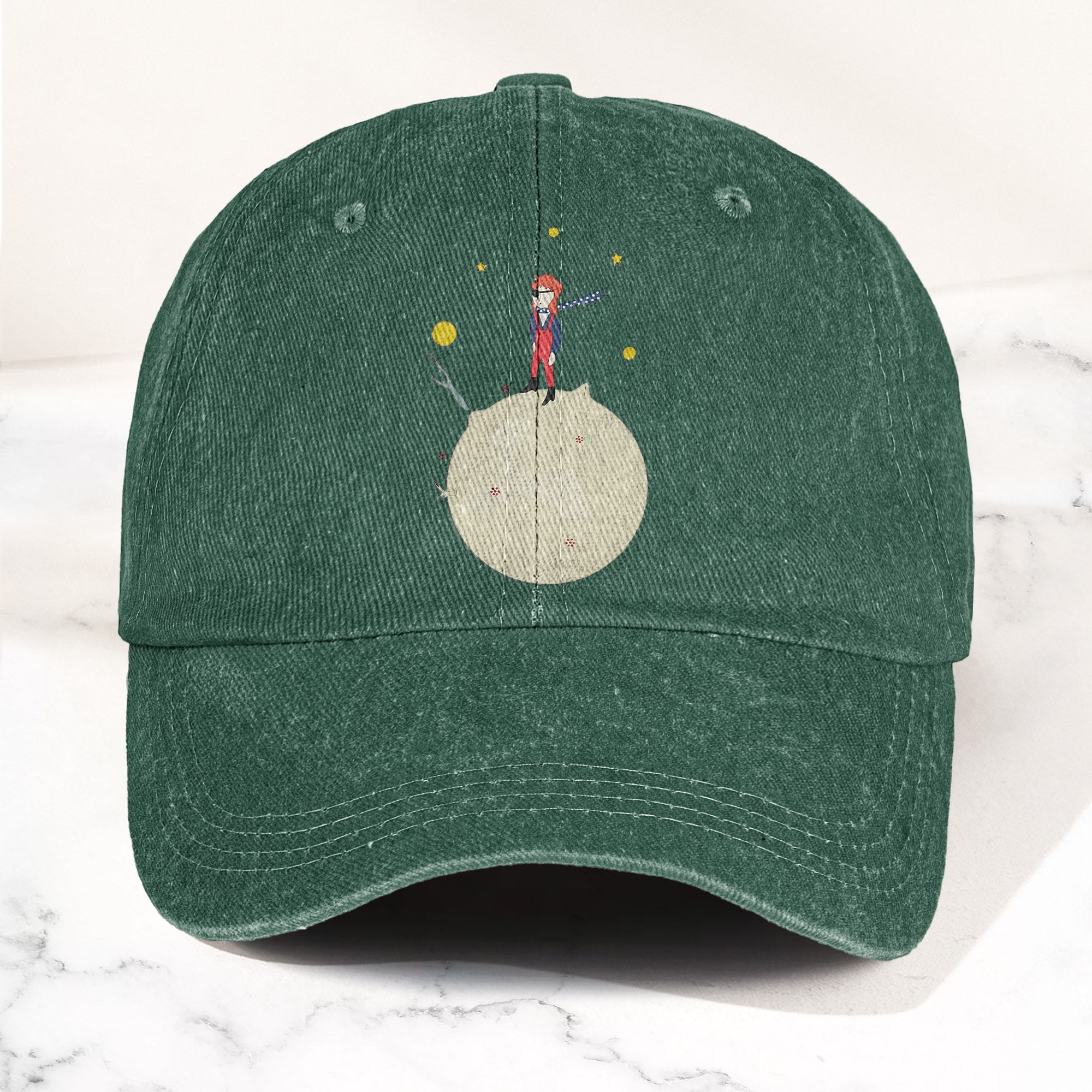 Ziggy Stardust Denim Dad Cap Retro David Bowie Merch Design (With BOX)