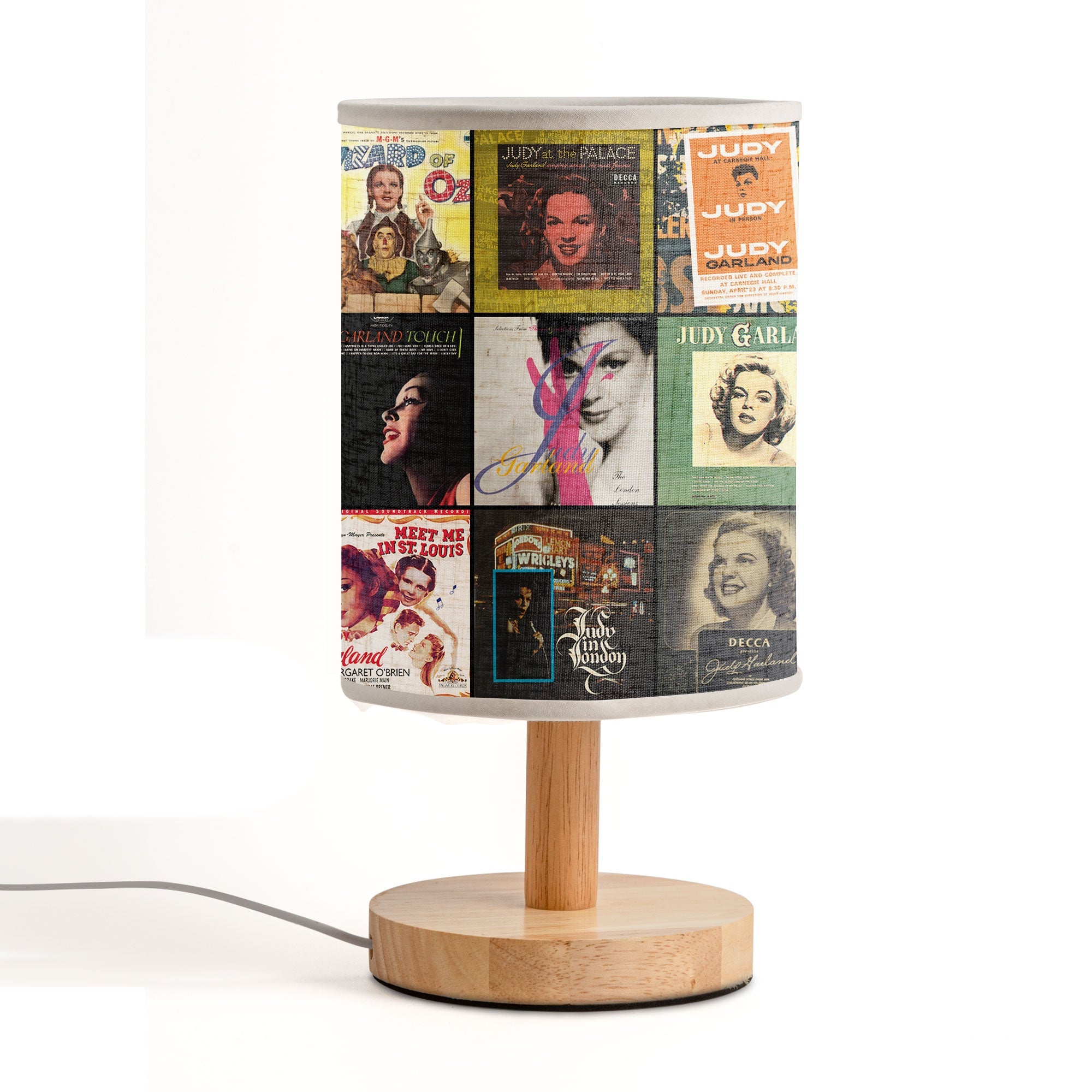 Judy Garland Fabric Lamp Vintage Glamour in Every Glow
