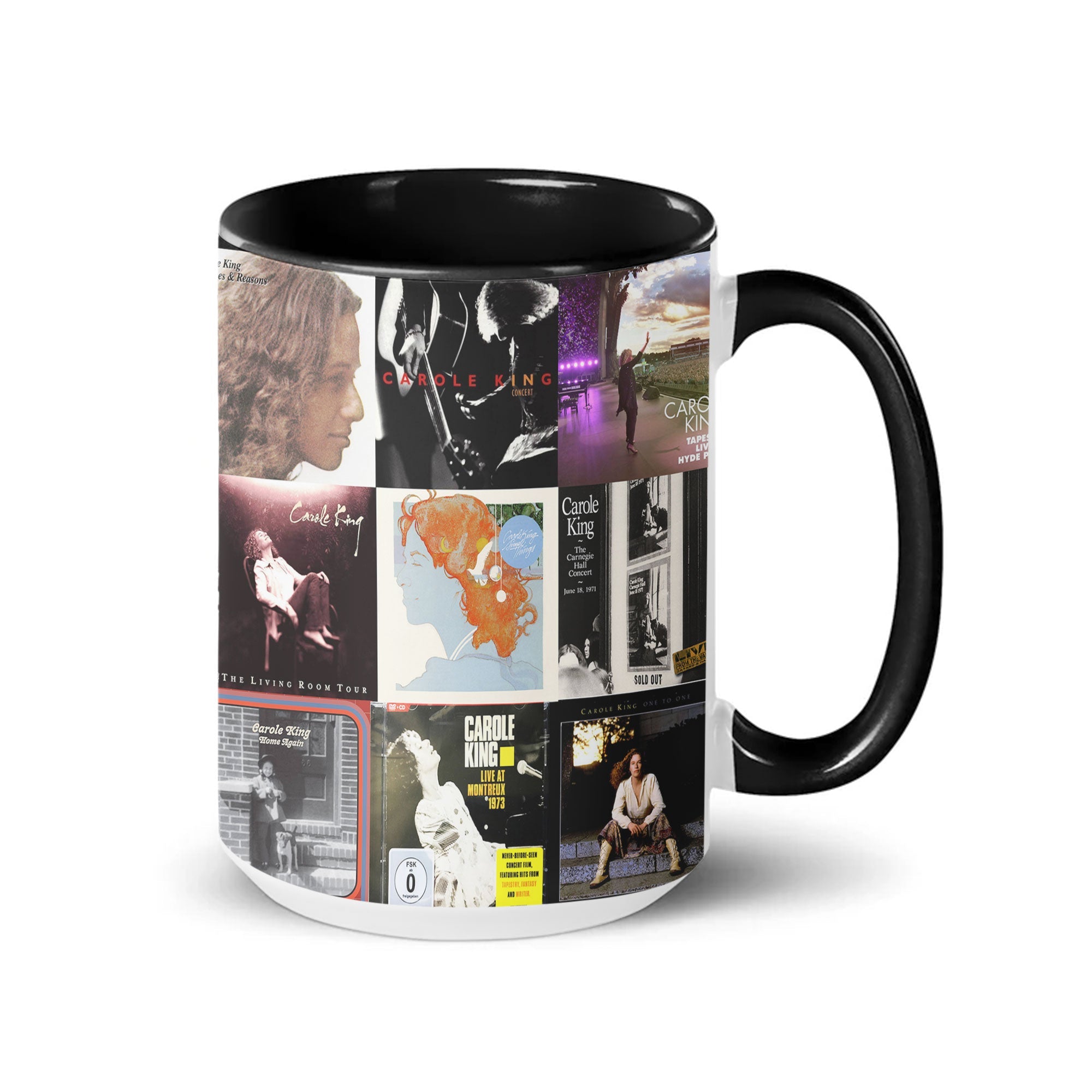 Carole King Accent Mug Timeless Singer-Songwriter Album Collage Gift