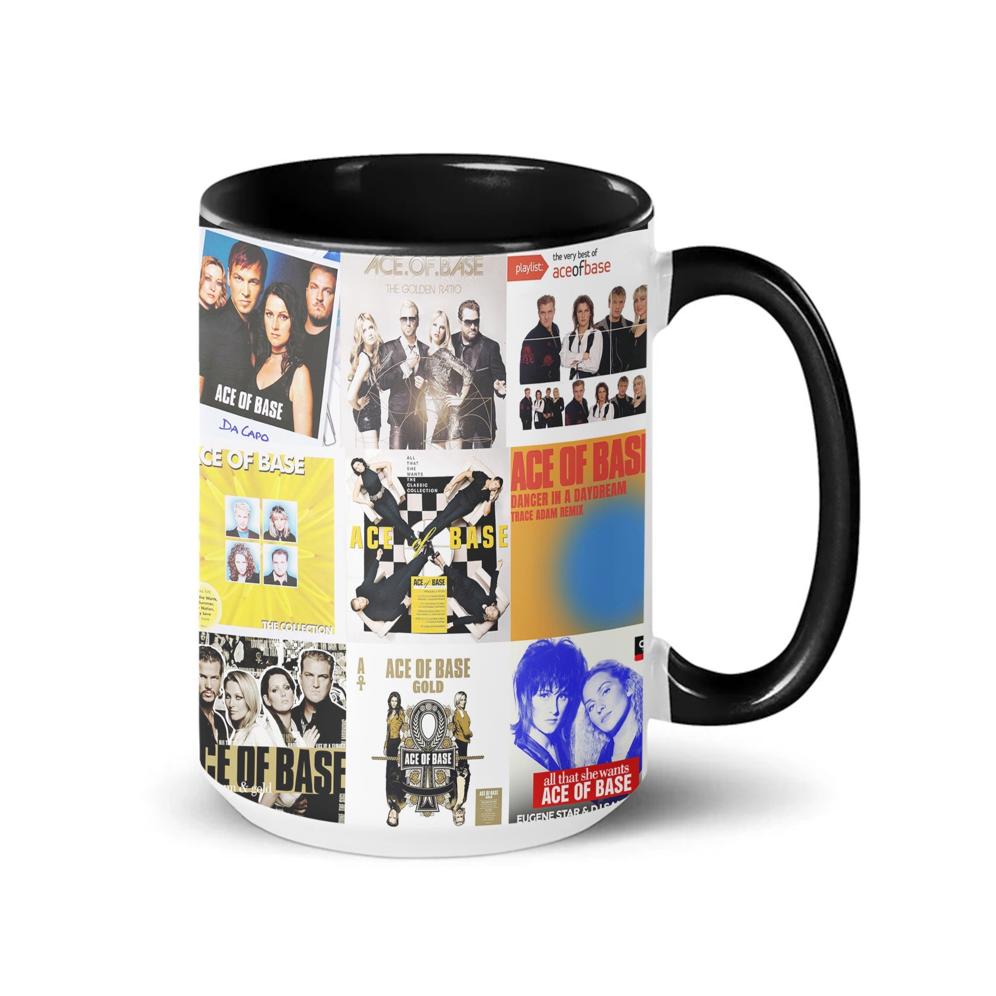 Ace of Base Accent Mug Iconic Pop Classics Album Collage Gift
