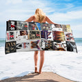 INXS Beach Towel Album Cover Collage Classic Rock Towel
