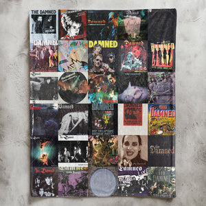 The Damned Sherpa Blanket Iconic Album Cover Collage Cozy Throw for Punk & Goth Rock Fans