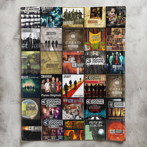 3 Doors Down Sherpa Blanket Classic Album Cover Collage Cozy Throw Gift for Rock Fans