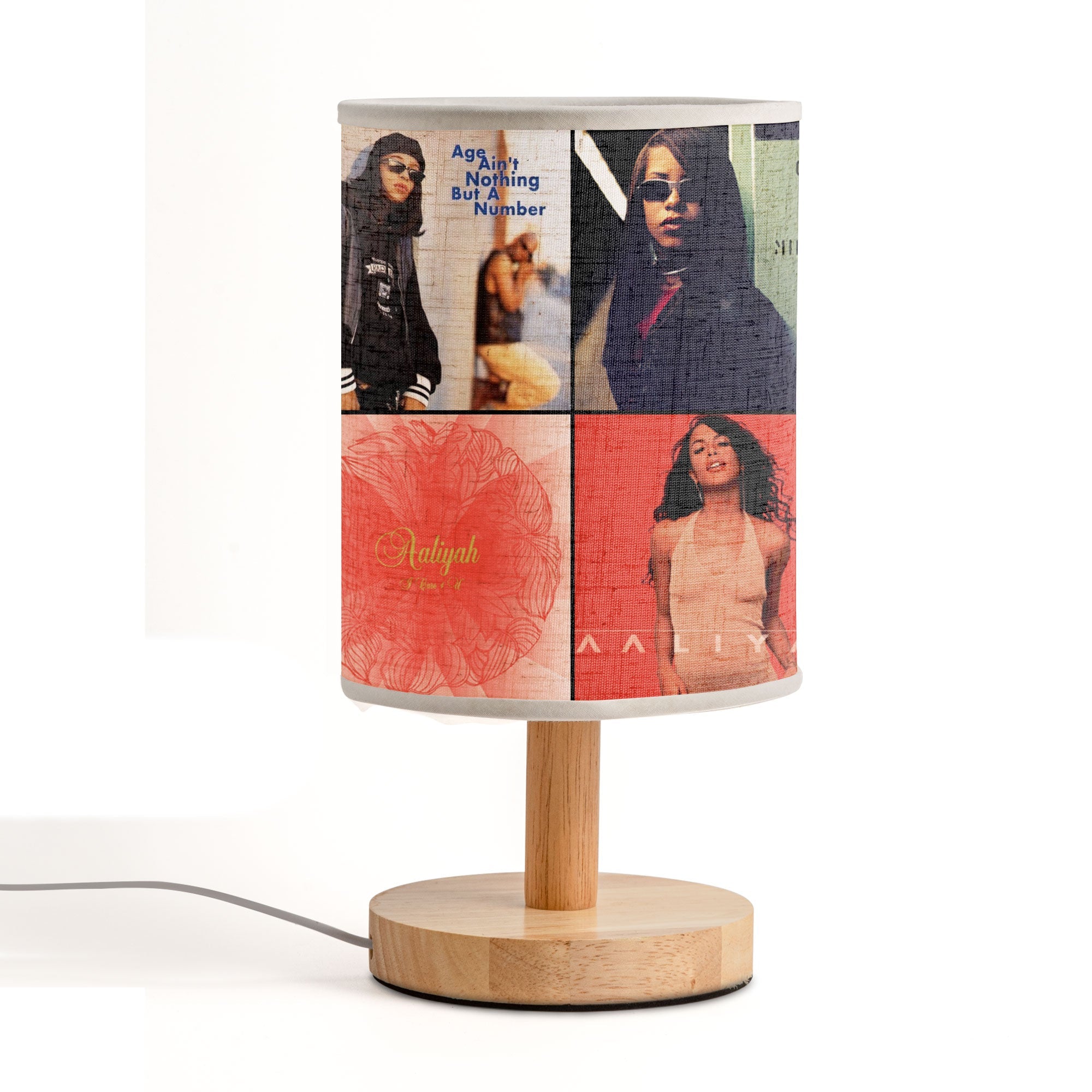 Aaliyah Album Art Table Lamp R&B Legend Decorative Light