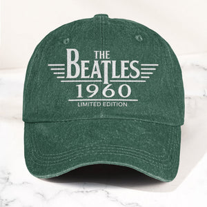 The Beatles Band Logo 1960 Denim Cap Vintage Dad Cap Gift For Dad (With Box)