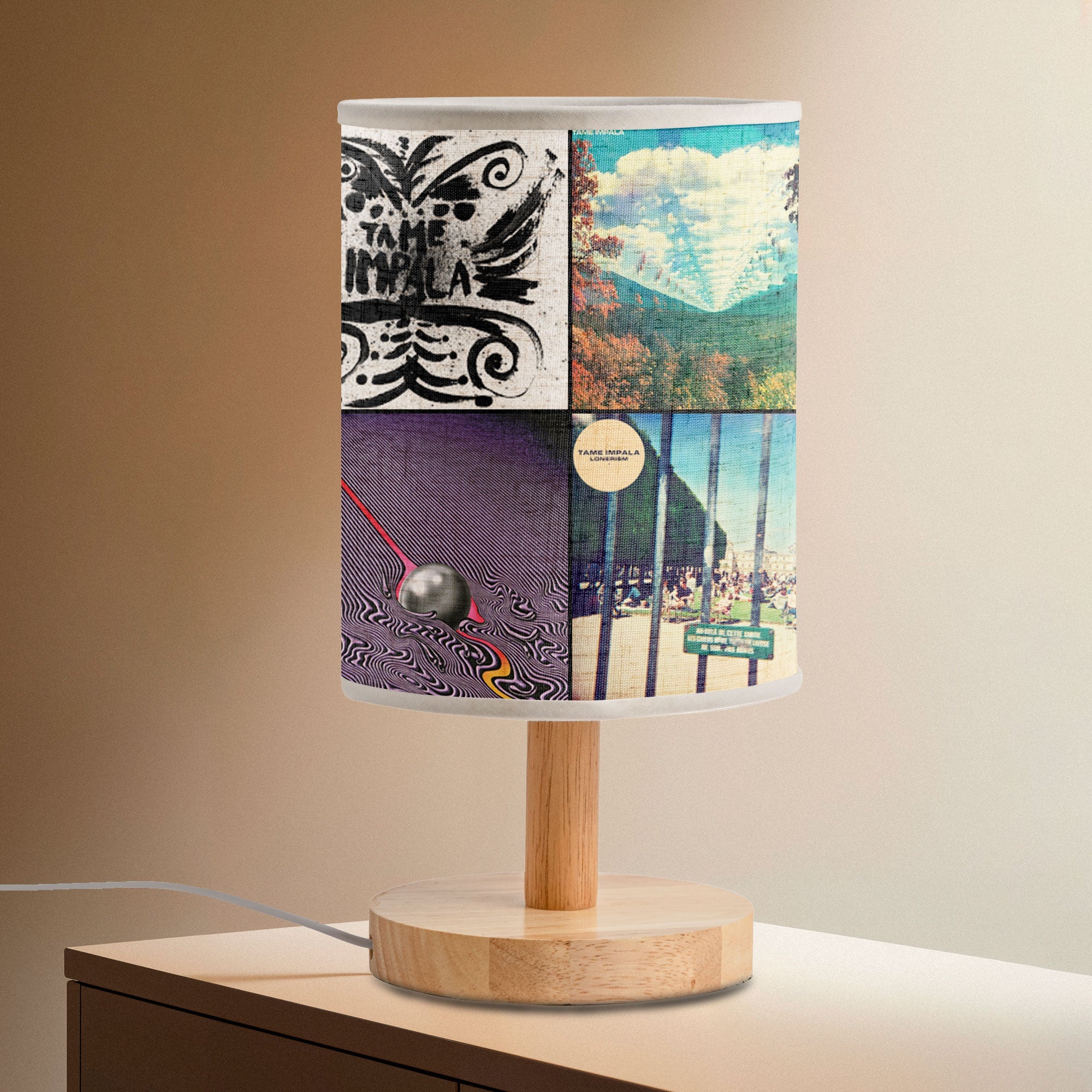 Tame Impala Album Lamp Psychedelic Indie Night Light for Music Lovers