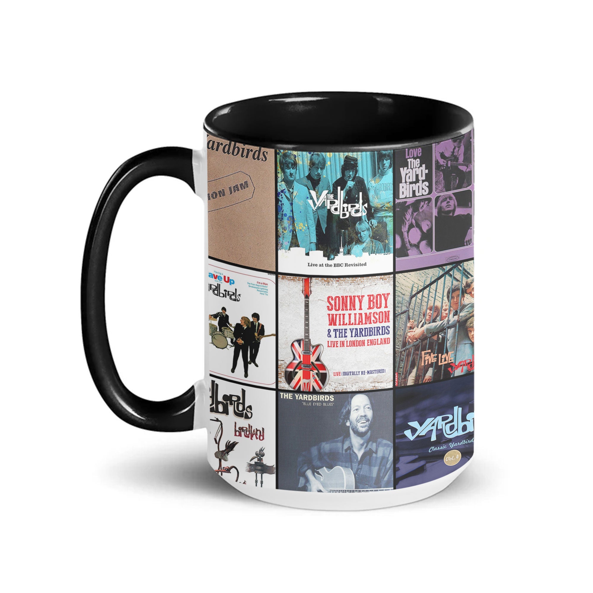 The Yardbirds Accent Mug Classic Album Cover Collage Tribute