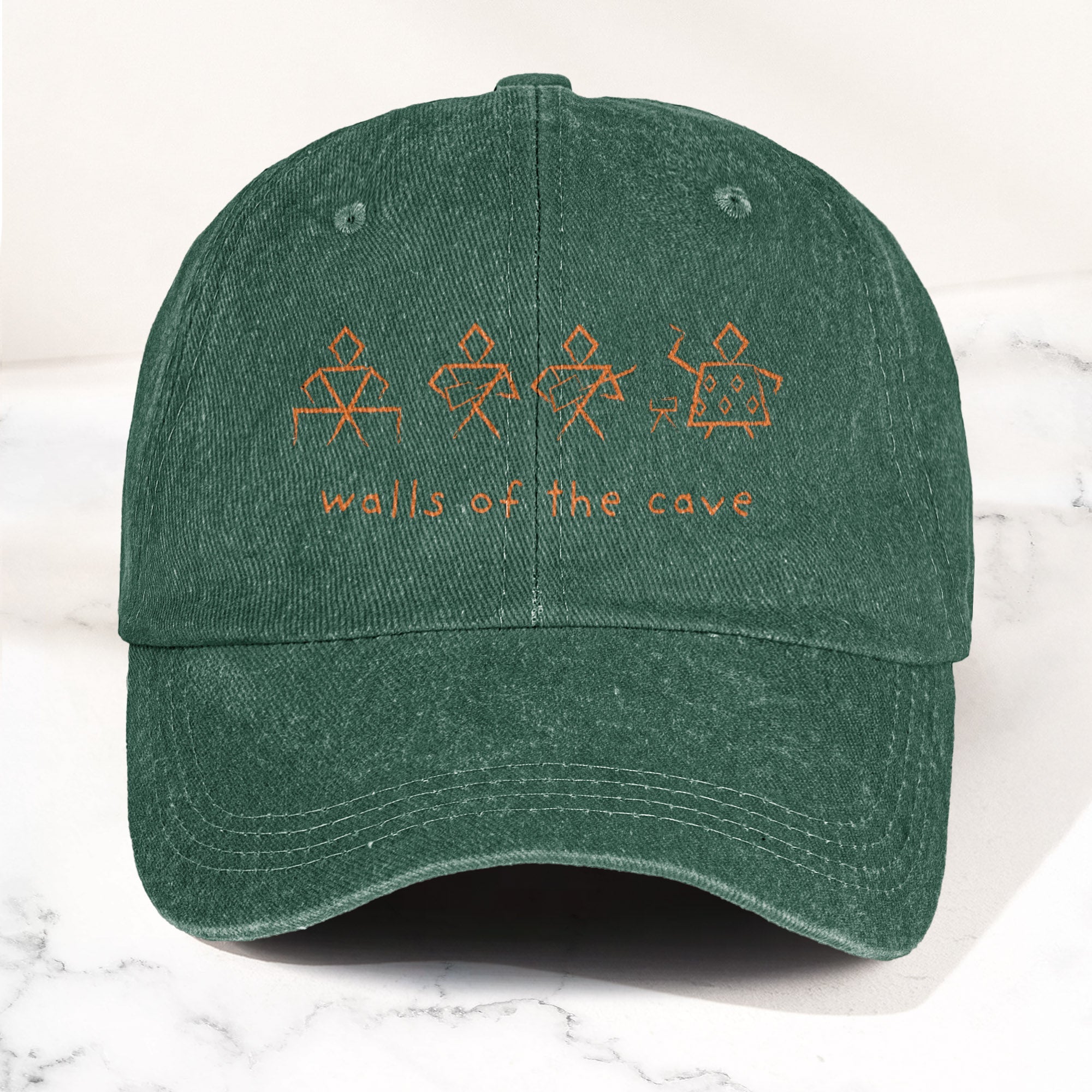 Phish Walls of the Cave Petroglpyh Denim Cap Retro Music Phish Cap Gift For Dad (With Box)