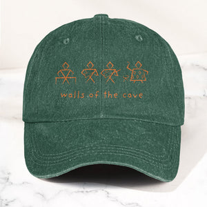 Phish Walls of the Cave Petroglpyh Denim Cap Retro Music Phish Cap Gift For Dad (With Box)