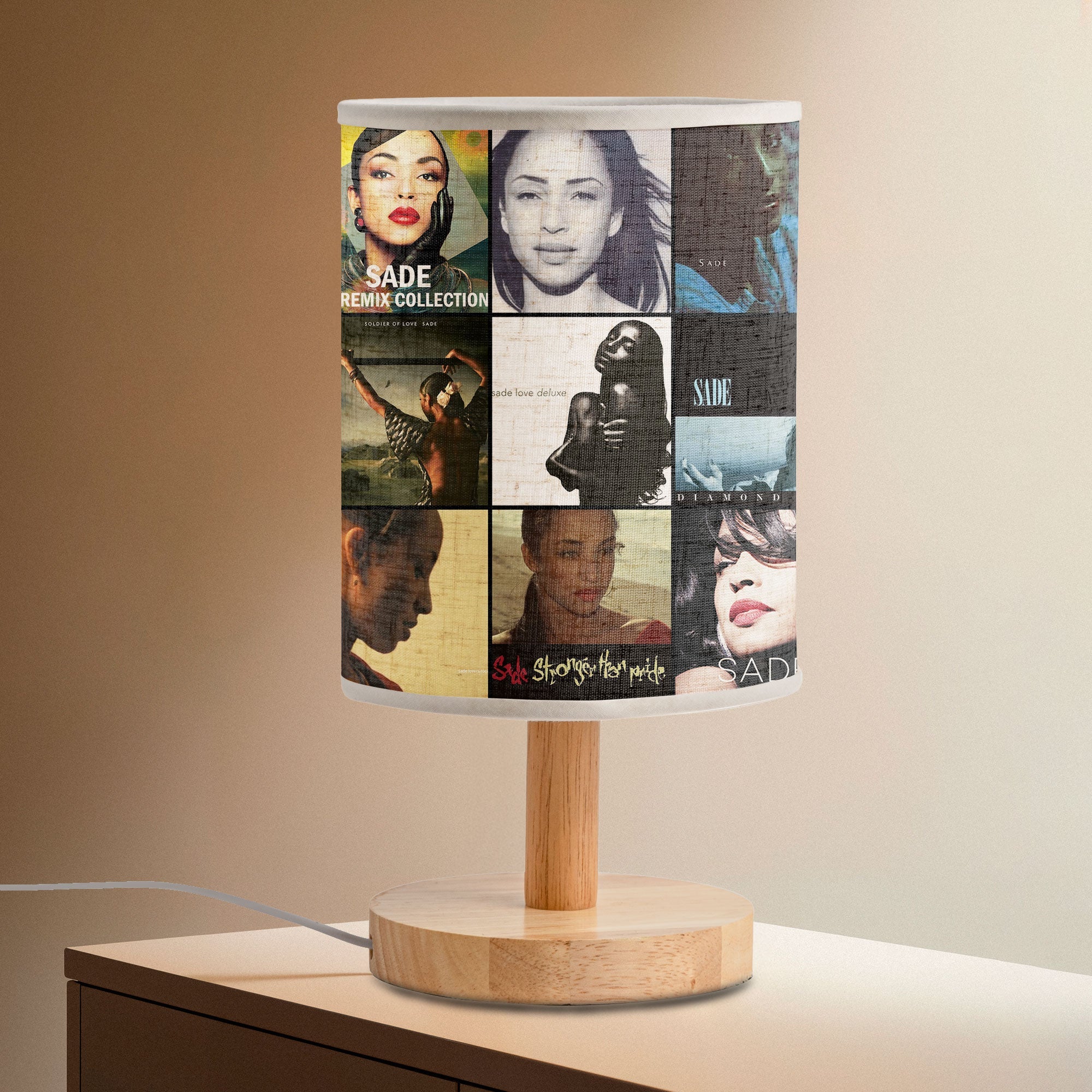 Sade Album Collage Lamp Smooth Soul & Timeless Elegance Light