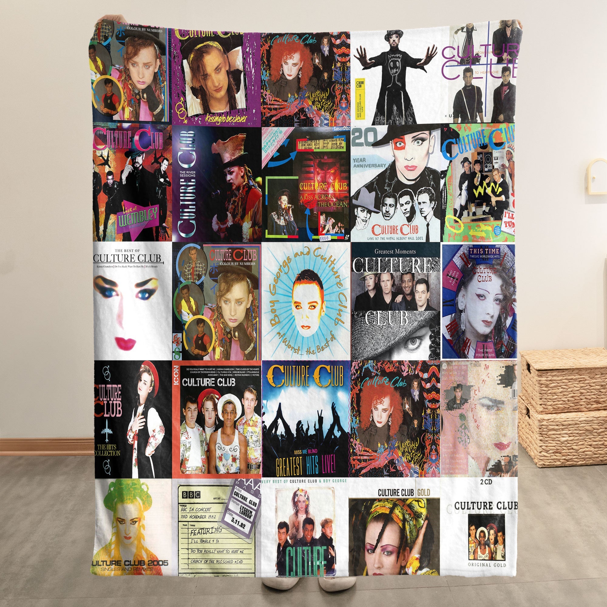 Culture Club Sherpa Blanket A Vibrant Tribute to ’80s Pop Icons