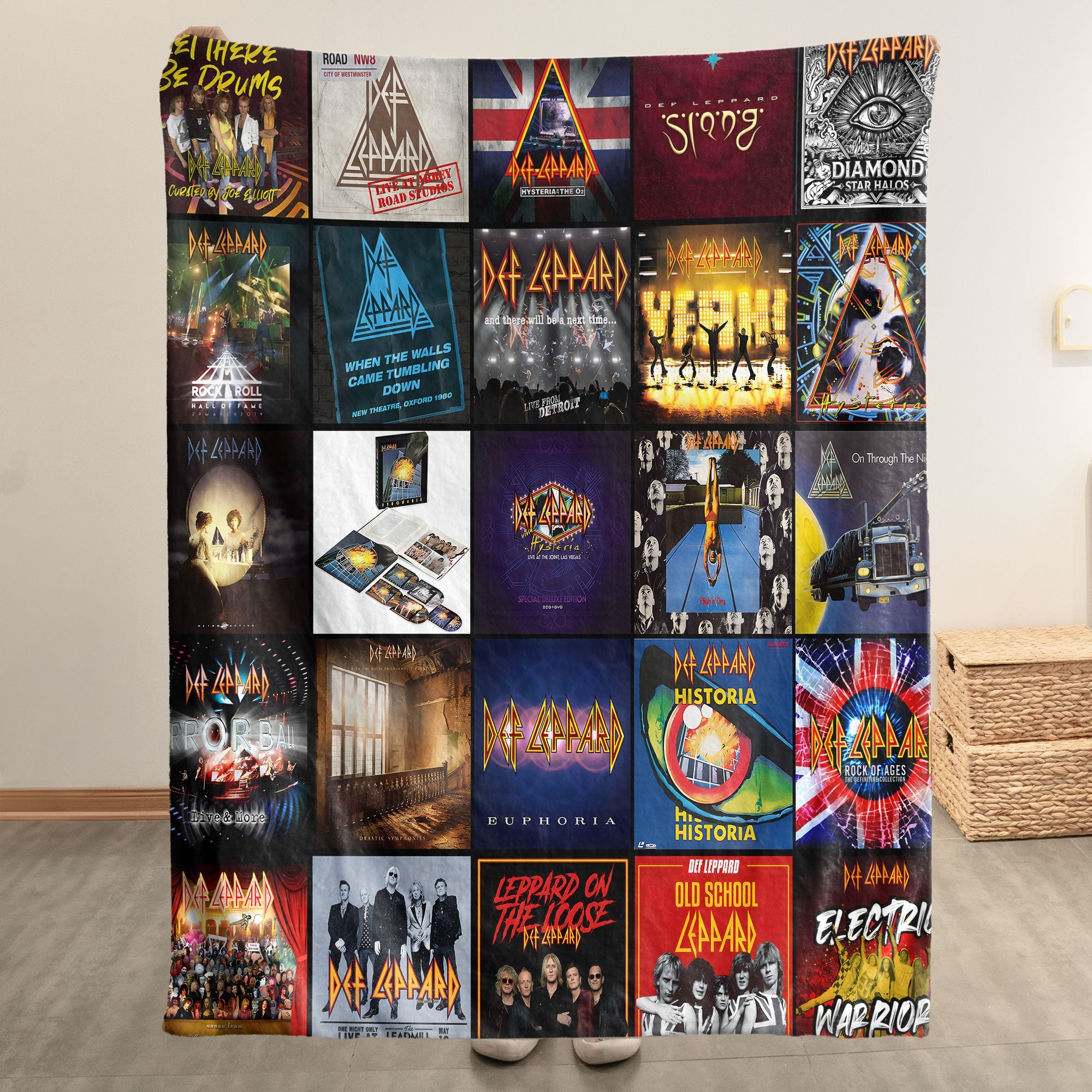 Def Leppard Sherpa Blanket A High-Energy Rock Tribute for True Fans