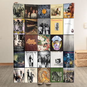 Fleetwood Mac Sherpa Blanket Warmth Wrapped in Legendary Album Art