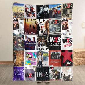 INXS Sherpa Blanket A Retro Album Cover Tribute for True Fans