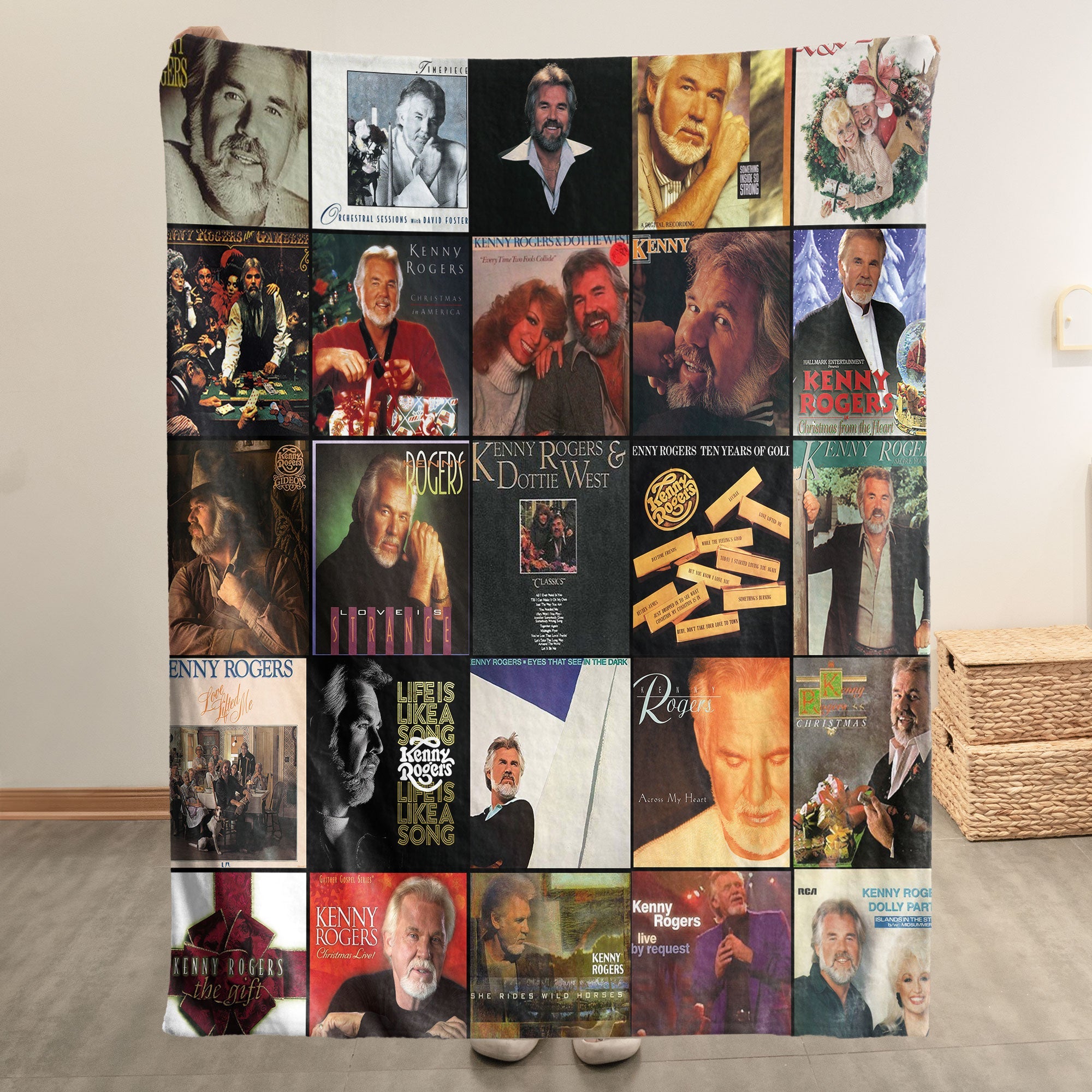 Kenny Rogers Sherpa Blanket A Warm Tribute to Timeless Country Memories