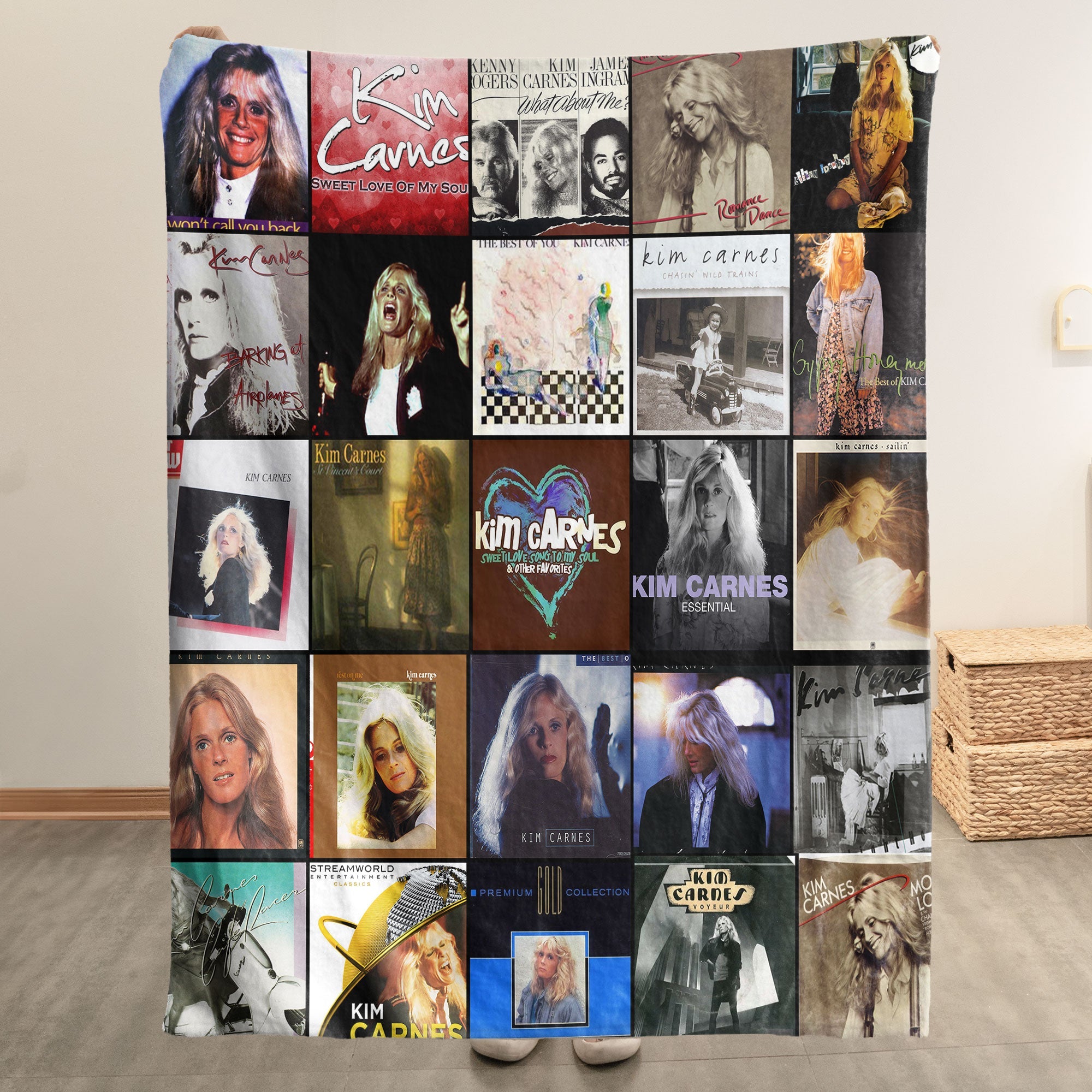 Kim Carnes Sherpa Blanket A Retro Tribute to an Iconic Voice