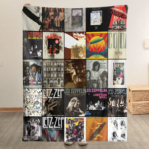Led Zeppelin Sherpa Blanket A Legendary Album Cover Tribute for True Rock Fans