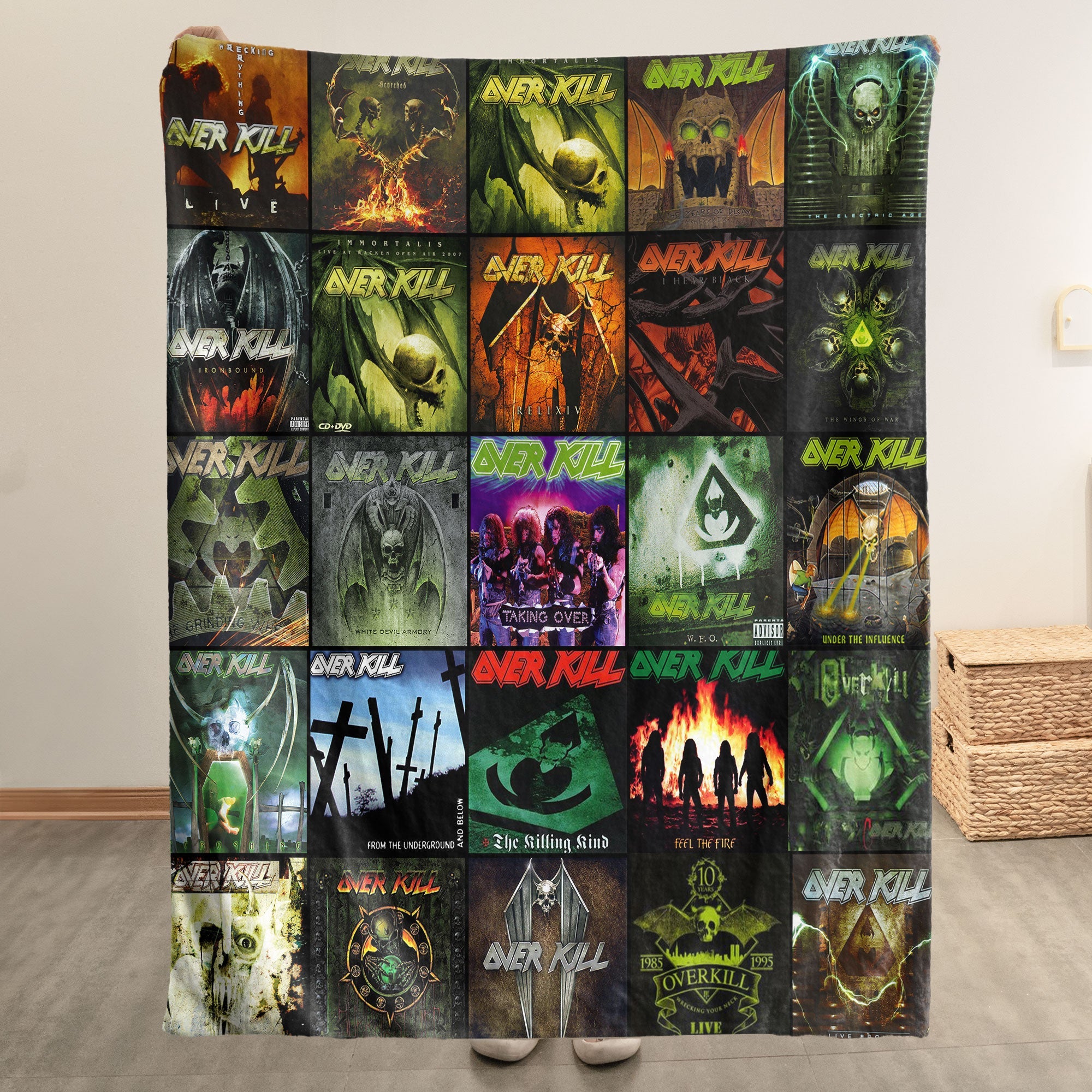 Overkill Sherpa Blanket A Thrash Metal Time Capsule for True Fans