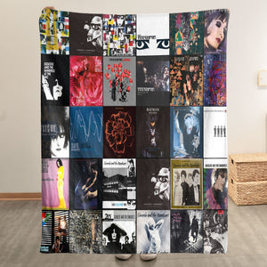 Siouxsie & The Banshees Sherpa Blanket A Gothic Post-Punk Legacy in Every Stitch