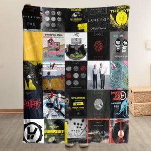 Twenty One Pilots Sherpa Blanket Alt-Pop Warmth Wrapped in Iconic Era Artwork
