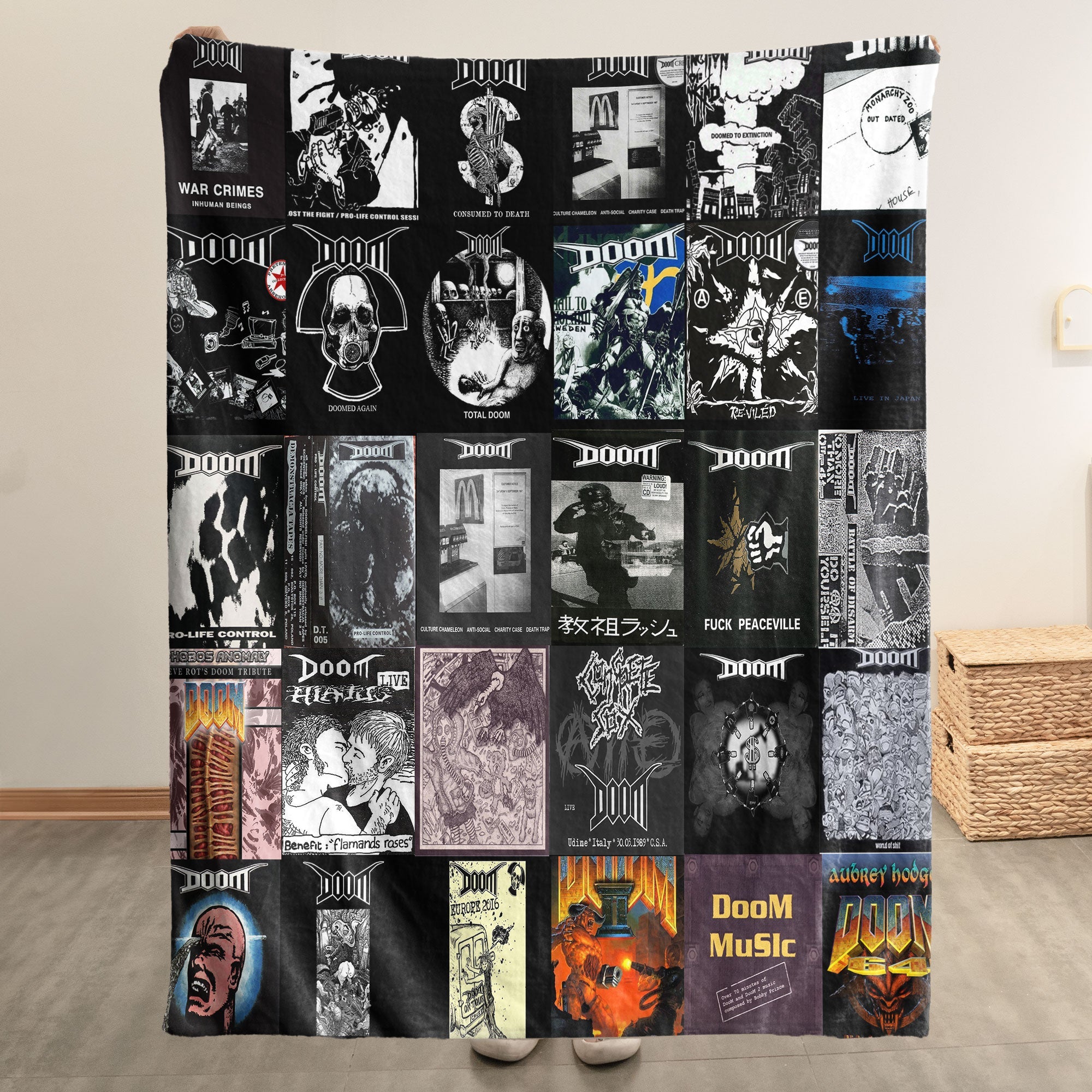 DOOM Sherpa Blanket A Raw, Underground Tribute to Punk Legend