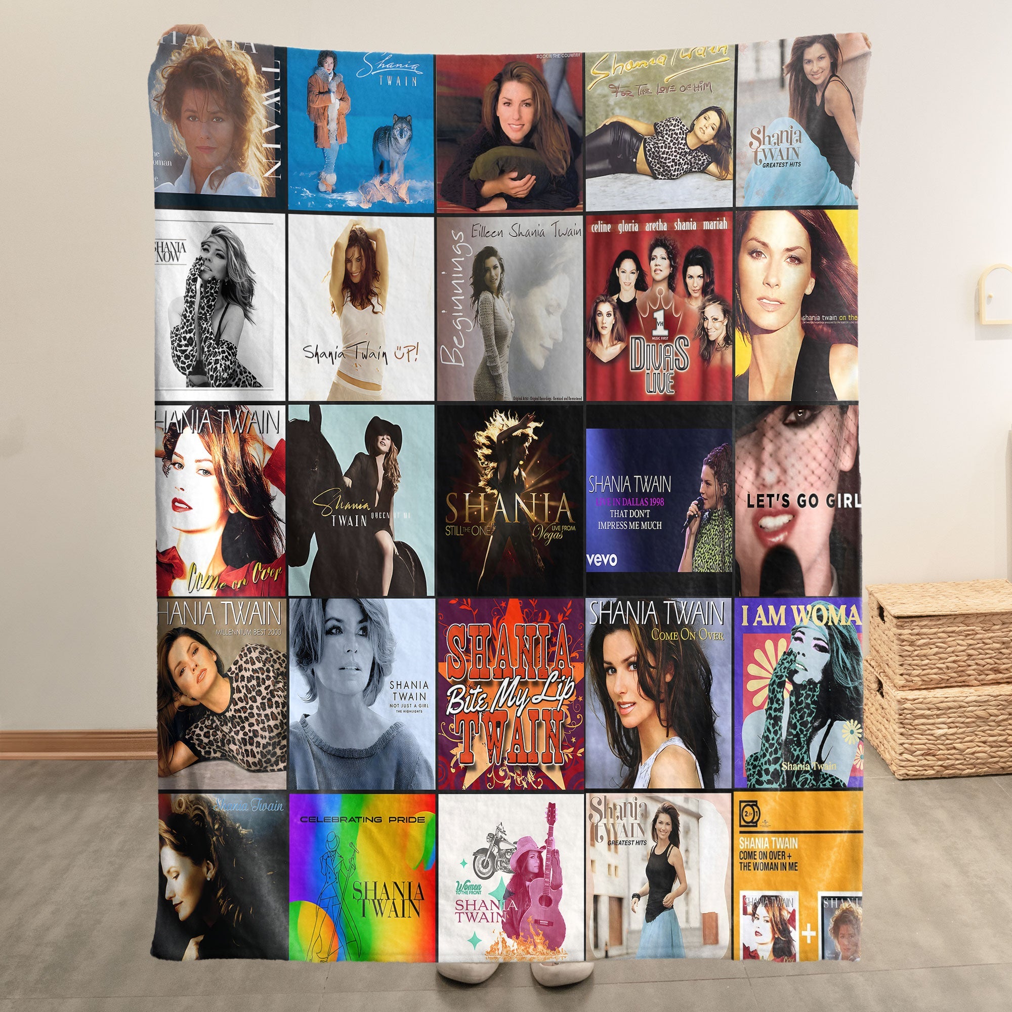 Shania Twain Sherpa Blanket A Country-Pop Icon Tribute for True Fans