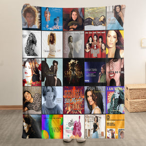 Shania Twain Sherpa Blanket A Country-Pop Icon Tribute for True Fans