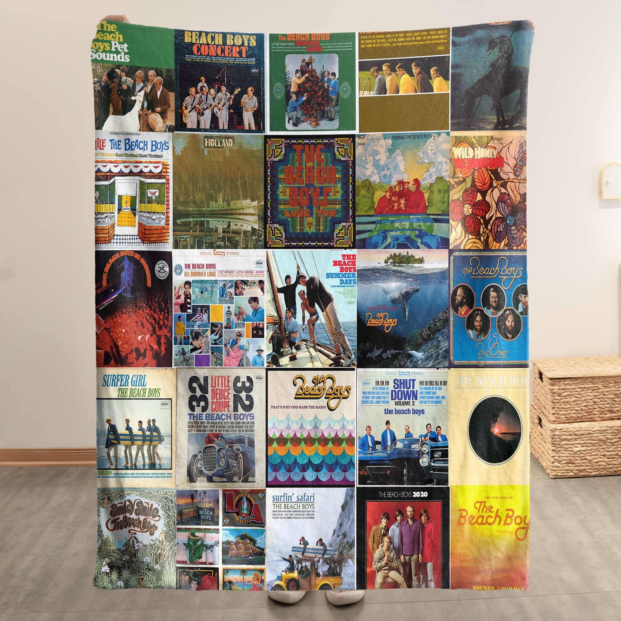 The Beach Boys Sherpa Blanket A Sun-Soaked Tribute to Timeless California Classics