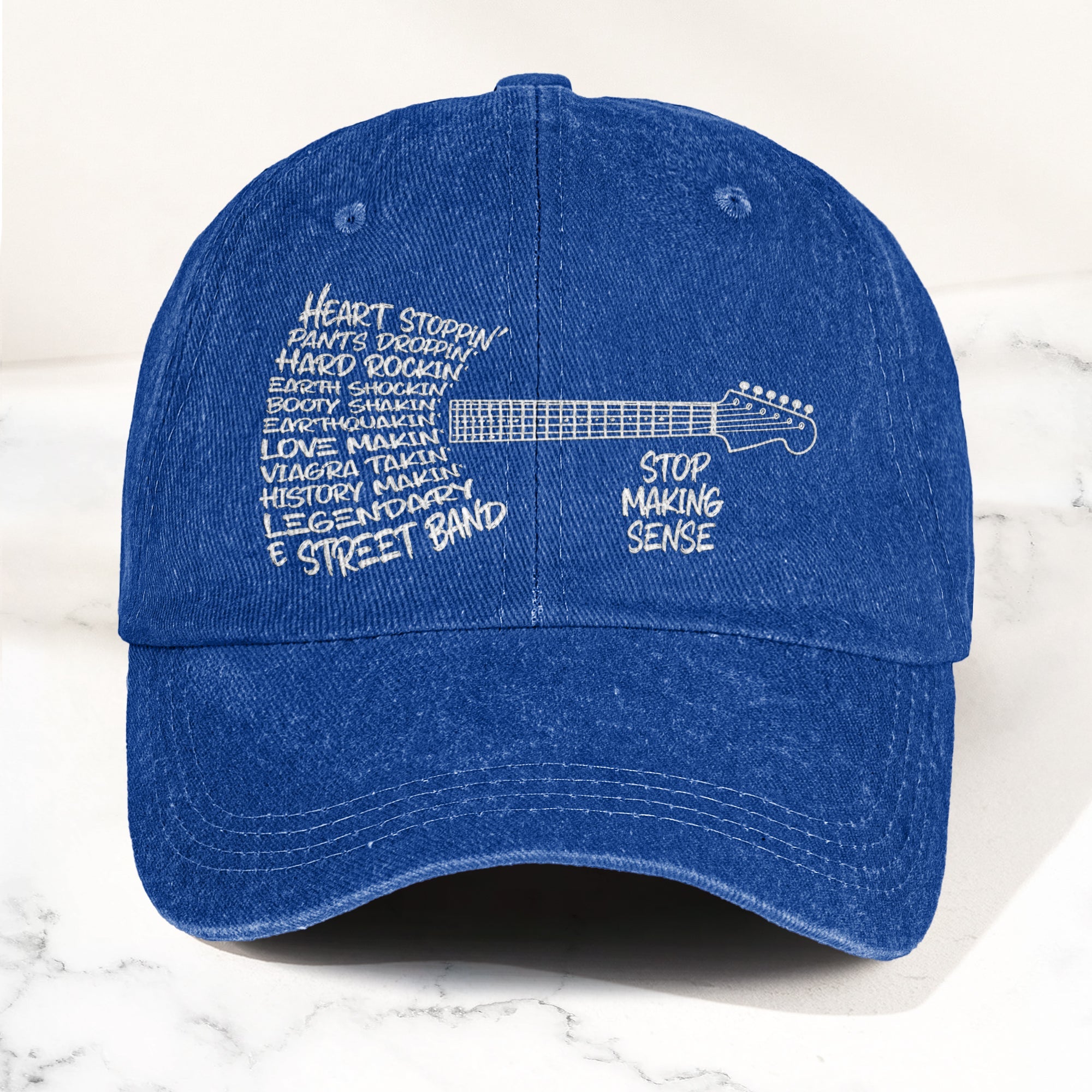 Bruce Springsteen & The E Street Band Denim Cap Retro Rock Music Fan Cap Gift For Dad (With Box)
