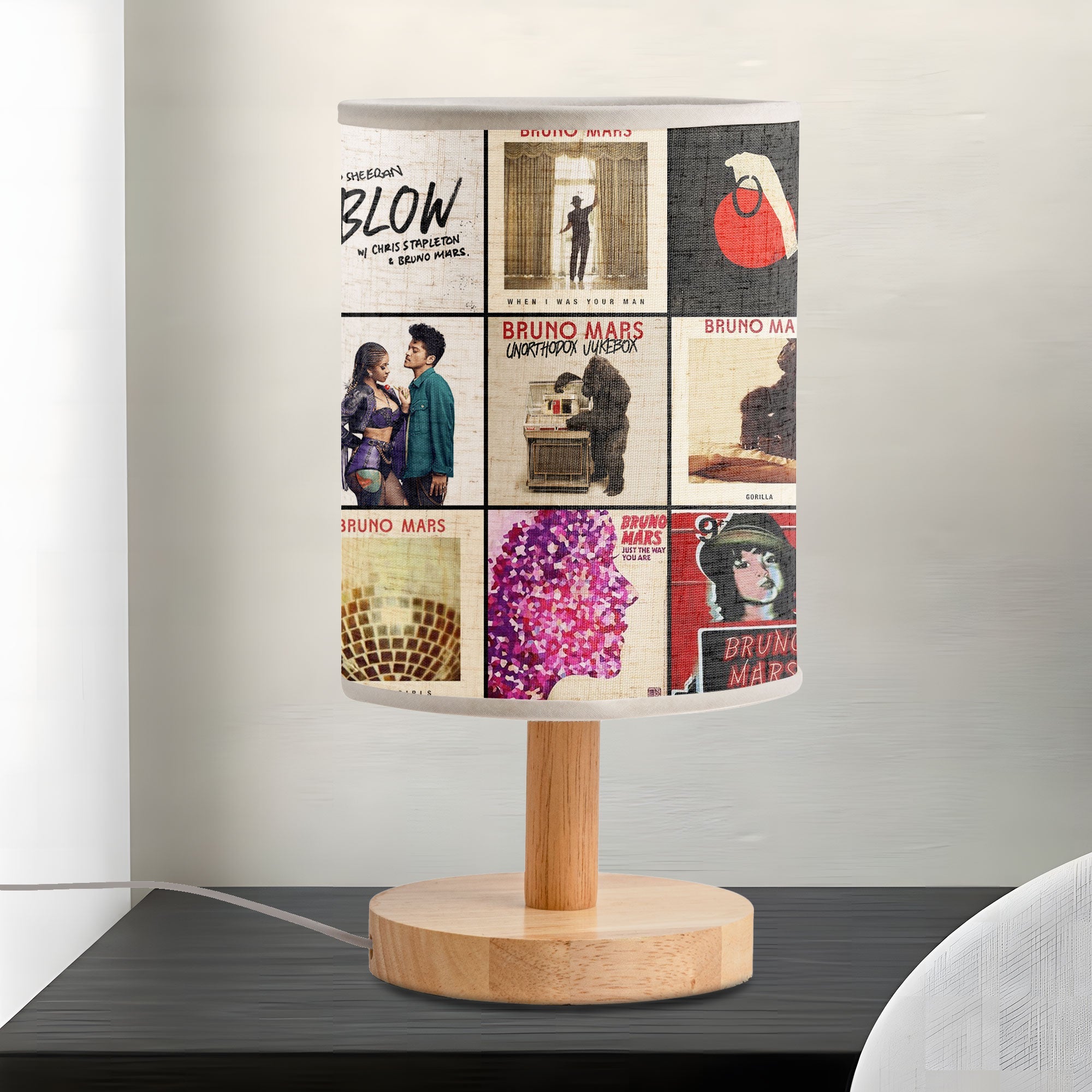 Bruno Mars Fabric Lamp A Warm Glow for True Fans