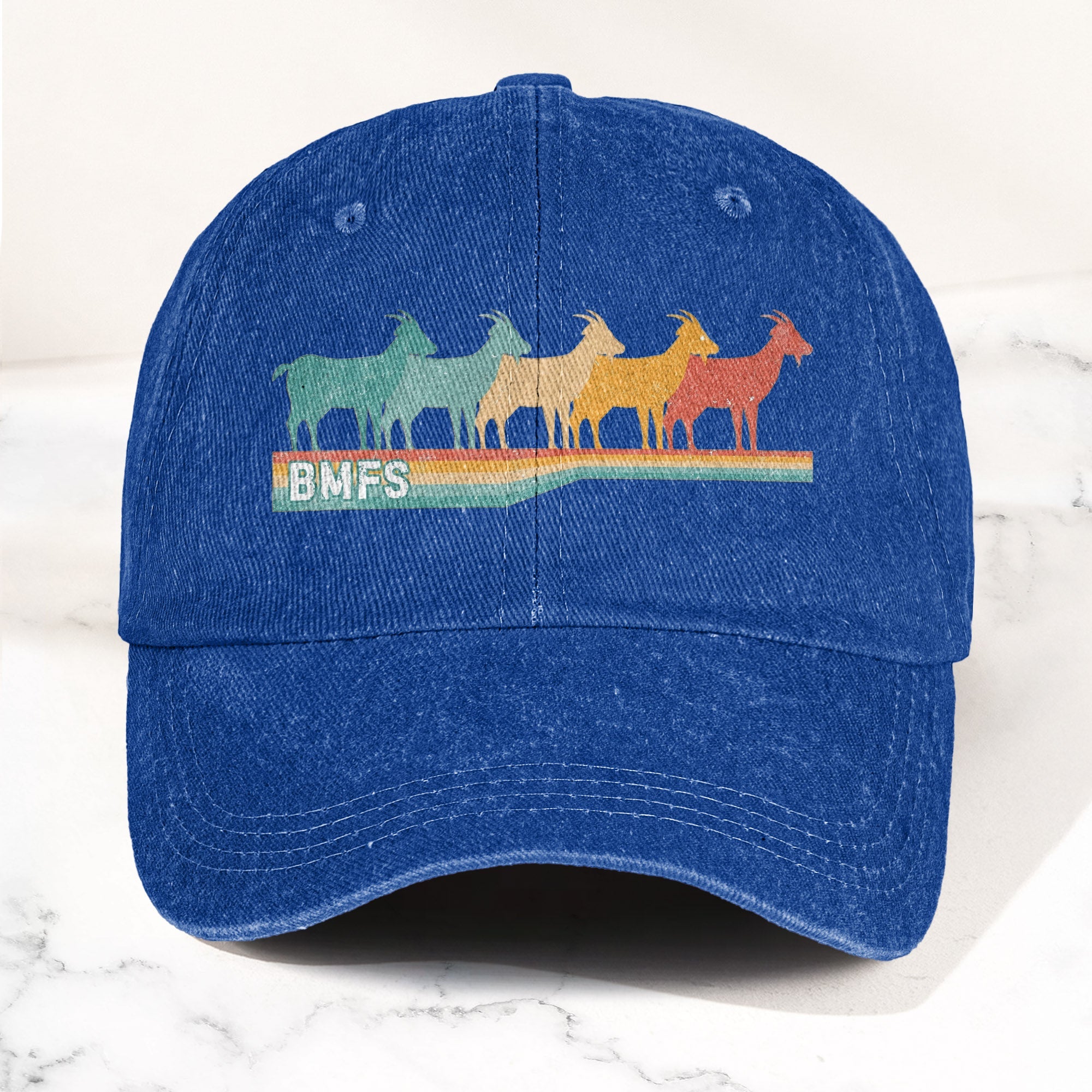Billy Strings Cosmic Bluegrass BMFS GOAT Retro Vintage Music Merch Denim Cap Retro Vintage Dad Cap Gift For Dad (With Box)