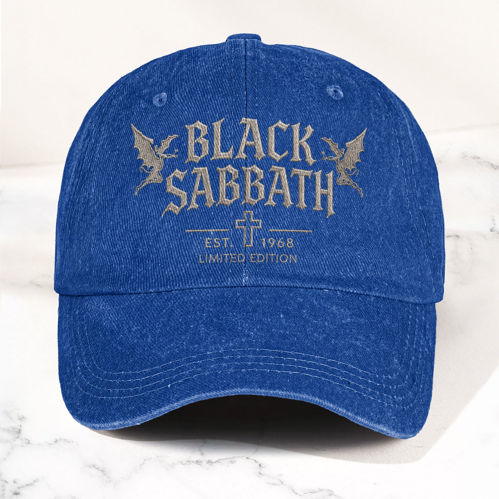 Black Sabbath 1968 Est Denim Cap Vintage Dad Cap Gift For Dad (With Box)