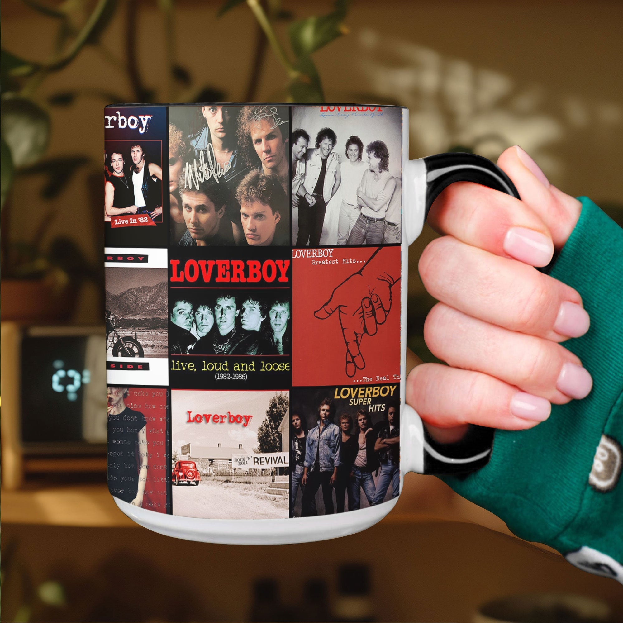 Loverboy Accent Mug Retro Rock Album Collage Gift