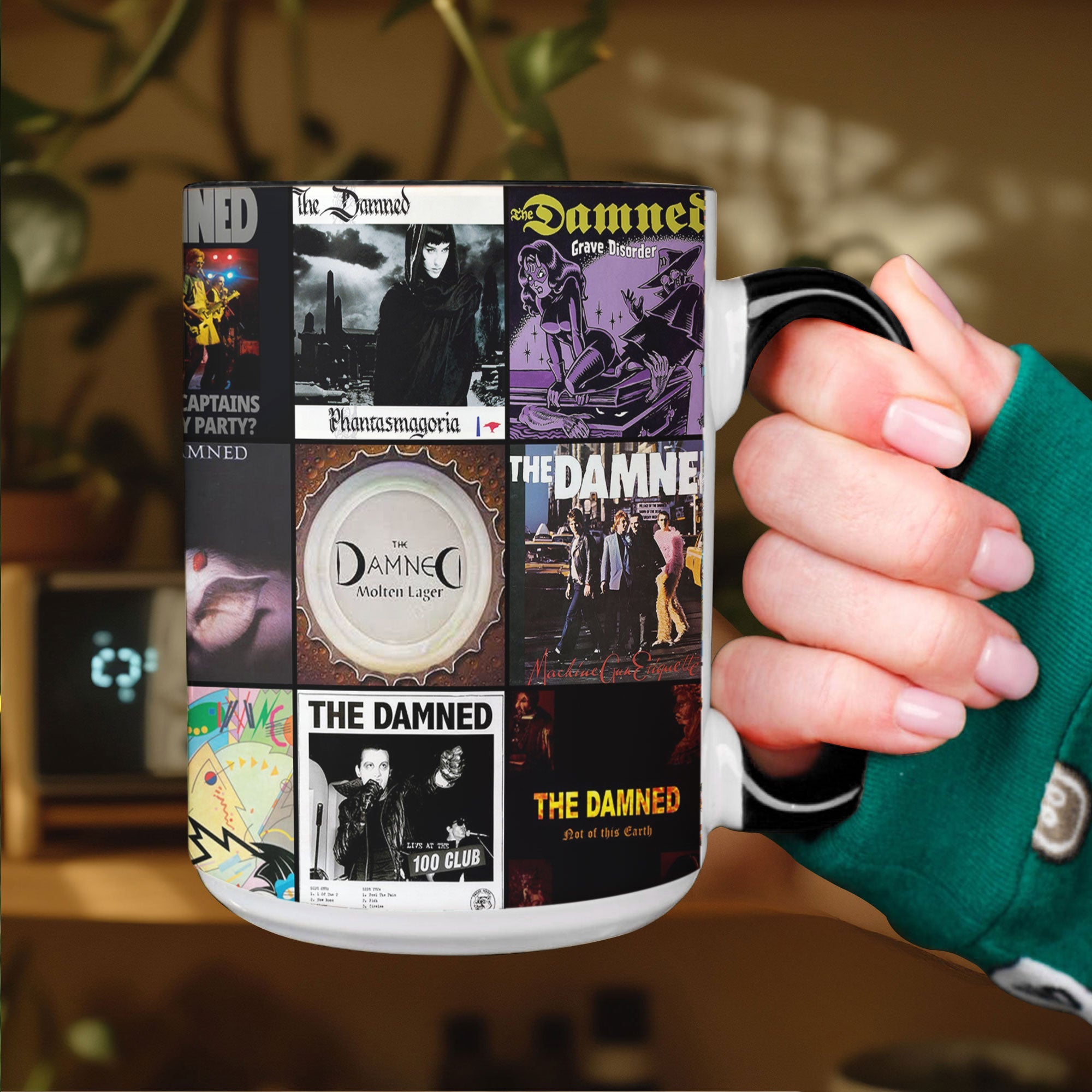 The Damned Accent Mug Punk & Goth Rock Album Cover Collage Gift