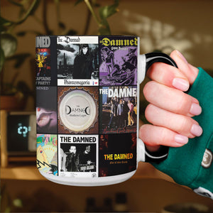 The Damned Accent Mug Punk & Goth Rock Album Cover Collage Gift